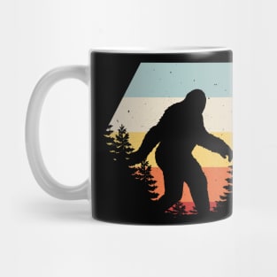 Retro Funny Bigfoot and Sasquatch T Shirts Mug